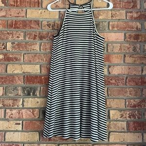Black & White striped tank top dress